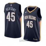 Camiseta New Orleans Pelicans Dairis Bertans Icon 2018 Azul