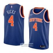 Camiseta New York Knicks Isaiah Hicks Icon 2018 Azul