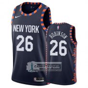 Camiseta New York Knicks Mitchell Robinson Ciudad 2019 Azul