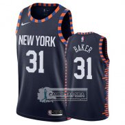 Camiseta New York Knicks Ron Baker Ciudad 2019 Azul