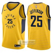 Camiseta Pacers Al Jefferson Statement 2017-18 Oro