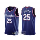 Camiseta Philadelphia 76ers Ben Simmons Ciudad 2019-20 Azul