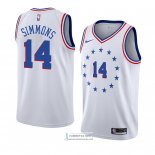 Camiseta Philadelphia 76ers Jonathon Simmons Earned 2018-19 Blan
