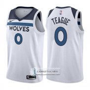 Camiseta Timberwolves Jeff Teague Association 2017-18 Blanco