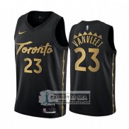 Camiseta Toronto Raptors Fred Vanvleet Ciudad 2019-20 Negro