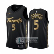 Camiseta Toronto Raptors Stanley Johnson Ciudad Edition Negro