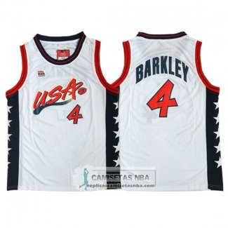 Camiseta USA 1996 Barkley Blanco