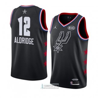 Camiseta All Star 2019 San Antonio Spurs Lamarcus Aldridge Negro