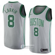 Camiseta Boston Celtics Shane Larkin Ciudad 2018 Gris