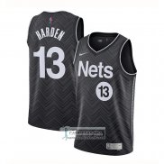 Camiseta Brooklyn Nets James Harden Earned 2020-21 Negro