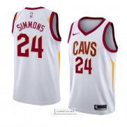 Camiseta Cleveland Cavaliers Kobi Simmons Association 2018 Blanc