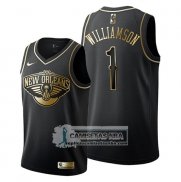 Camiseta Golden Edition New Orleans Pelicans Zion Williamson Negro