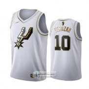 Camiseta Golden Edition San Antonio Spurs Demar Derozan Blanco
