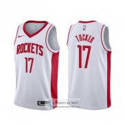 Camiseta Houston Rockets P.j. Tucker Association 2017-18 Blanco
