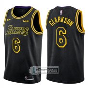 Camiseta Lakers Jordan Clarkson Ciudad 2017-18 Negro