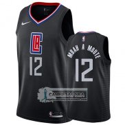 Camiseta Los Angeles Clippers Luc Mbah A Moute Statement 2019 Negro