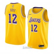 Camiseta Los Angeles Lakers Channing Frye Icon 2018-19 Amarillo