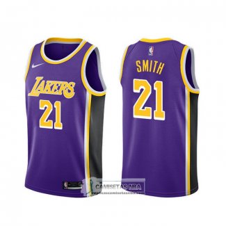 Camiseta Los Angeles Lakers J.r. Smith Statement 2020 Violeta