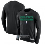 Camiseta Manga Larga Boston Celtics Practice Performance 2022-23 Negro