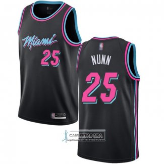 Camiseta Miami Heat Kendrick Nunn Ciudad 2018-19 Negro