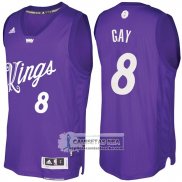 Camiseta Navidad Kings Rudy Gay 2016 Purpura