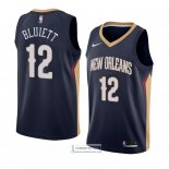 Camiseta New Orleans Pelicans Trevon Bluiett Icon 2018 Azul