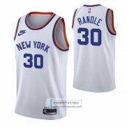 Camiseta New York Knicks Julius Randle NO 30 75th Anniversary Blanco
