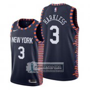 Camiseta New York Knicks Maurice Harkless Ciudad 2019-20 Azul