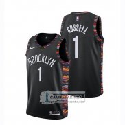 Camiseta Nino Nets D'angelo Russell Ciudad 2018-19 Negro