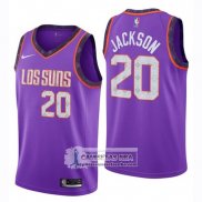 Camiseta Nino Suns Josh Jackson Ciudad 2018-19 Violeta