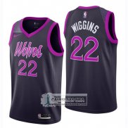 Camiseta Nino Timberwolves Andrew Wiggins Ciudad 2018-19 Negro