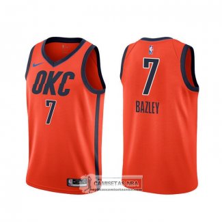 Camiseta Oklahoma City Thunder Darius Bazley Earned Naranja