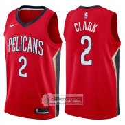 Camiseta Pelicans Ian Clark Statement 2017-18 Rojo