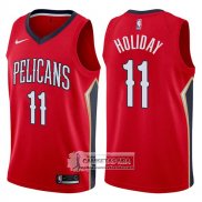 Camiseta Pelicans Jrue Holiday Statement 2017-18 Rojo
