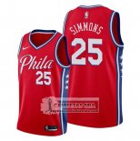 Camiseta Philadelphia 76ers Ben Simmons Statement Edition Rojo