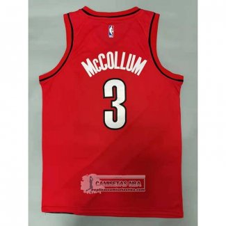 Camiseta Portland Trail Blazers C.j. McCollum Earned 2019 Rojo