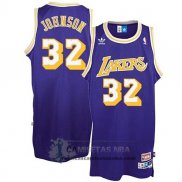Camiseta Retro Lakers Johnson Purpura