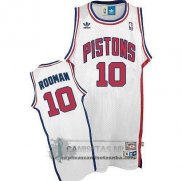 Camiseta Retro Pistons Rooman Blanco
