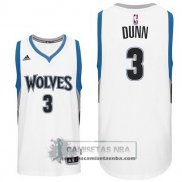 Camiseta Timberwolves Dunn Blanco