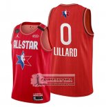 Camiseta All Star 2020 Portland Trail Blazers Damian Lillard Rojo