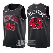Camiseta Bulls Denzel Valentine Statement 2017-18 Negro