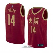 Camiseta Houston Rockets Gerald Green Ciudad 2018-19 Rojo