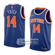 Camiseta Knicks Allonzo Trier Icon 2018 Azul