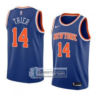 Camiseta Knicks Allonzo Trier Icon 2018 Azul