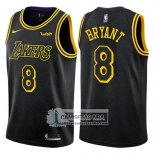 Camiseta Lakers Kobe Bryant Ciudad 2017-18 Negro