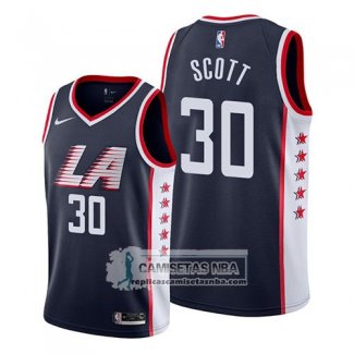Camiseta Los Angeles Clippers Mike Scott Ciudad 2019 Azul