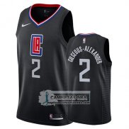 Camiseta Los Angeles Clippers Shai Gilgeous-Alexander Statement 2019 Negro