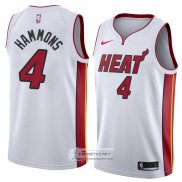 Camiseta Miami Heat Aj Hammons Association 2018 Blanco