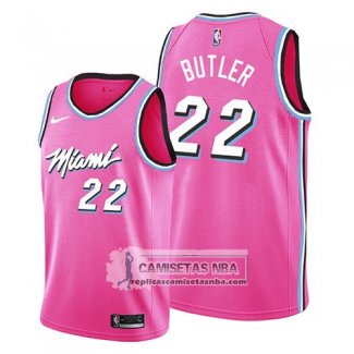 Camiseta Miami Heat Jimmy Butler Earned 2019 Rosa