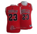 Camiseta Nino Bulls Jordan Rojo